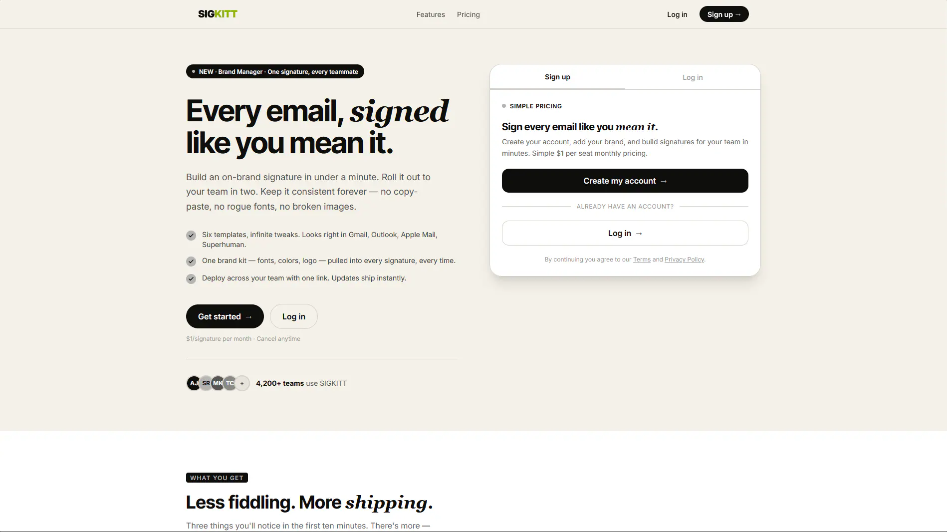 SIGKITT — One brand kit, every teammate’s email signature